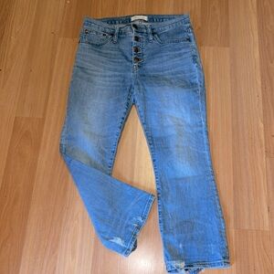 Madewell Sky Blue Cropped Jeans